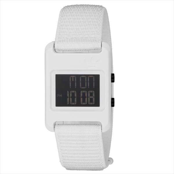 【新品未使用品】adidas アディダス 腕時計 ホワイト ADP3285 adidas RETRO POP DIGITAL AOST23064 クォーツ ユニセックス(ホワイト