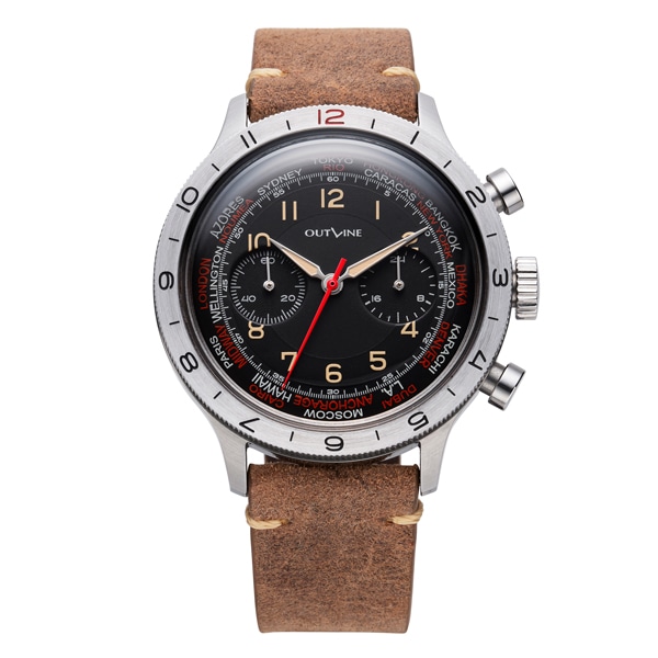 OUTLINE パイロットクロノ20thリミテッド YK20221-1BL クォーツ メンズ