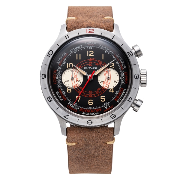 OUTLINE パイロットクロノ20thリミテッド YK20221-3IV クォーツ メンズ