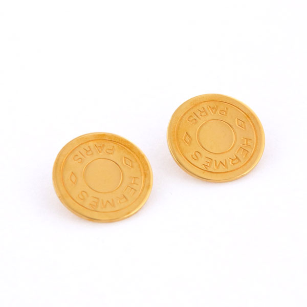 HERMES エルメス セリエイヤリング ゴールド 中古 レディース