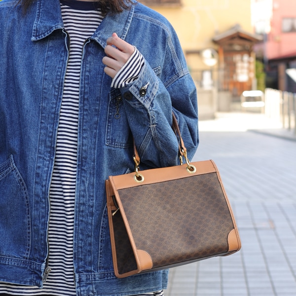 CELINE セリーヌ マカダム トートバッグ MC16 中古