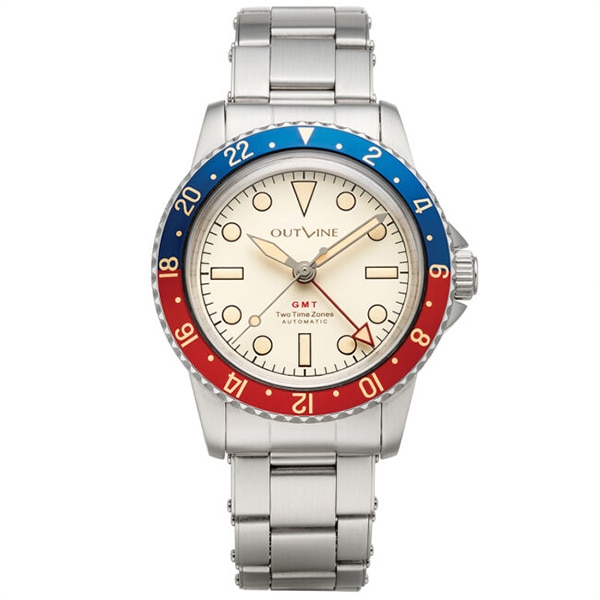 OUTLINE GMT-1960 YK20244-2PEWH-NA ペプシベゼル×ホワイト 自動巻 メンズ