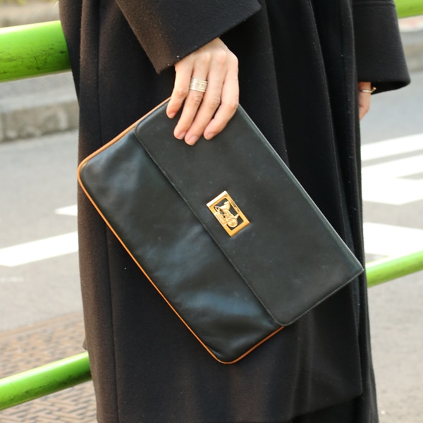 CELINE セリーヌ ラホースキャリッジ クラッチバッグ 中古