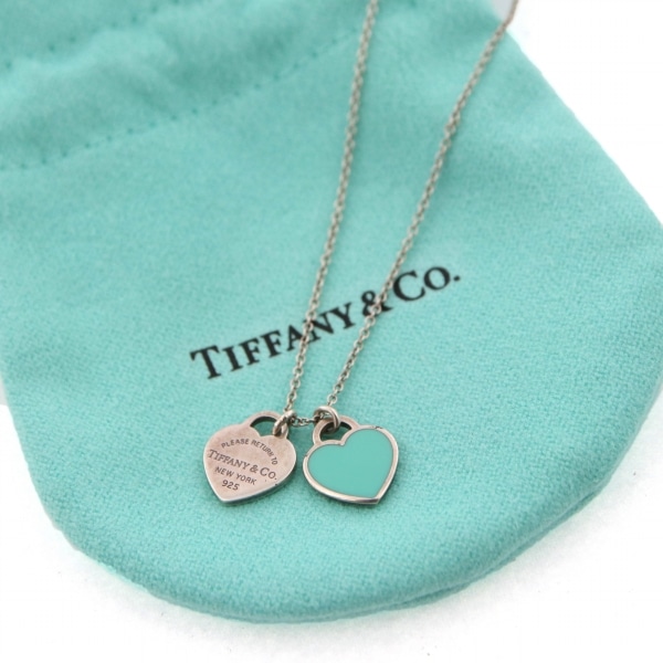 Tiffany&Co. ティファニー リターントゥ ダブルハート ネックレス 中古 レディース