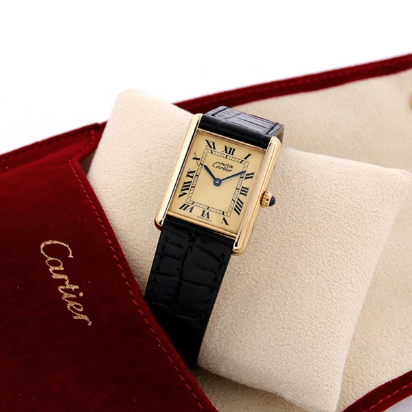 CARTIER ヴィンテージ カルティエ マストタンクLM W1002753/1615 中古 レディース クォーツ 1990年代