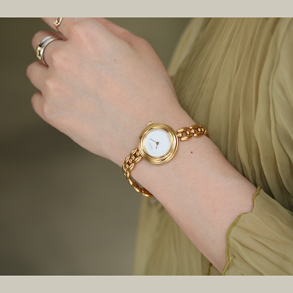 GUCCI ヴィンテージ グッチ チェンジベゼル 11/22.2 クォーツ 中古 レディース 1990年代