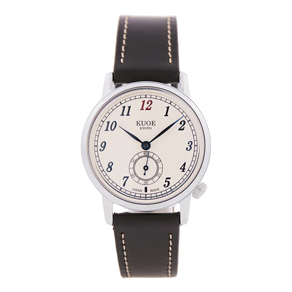 KUOE クオ OLD SMITH TiCTAC別注 tt-os90007-sv-abl-sa-cv-dbr スモールセコンド ブルースティール針 自動巻 メンズ