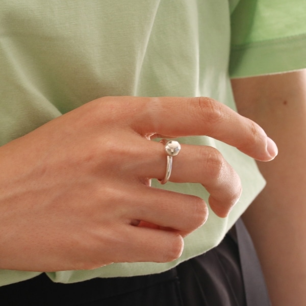 Tiffany&Co. ティファニー ハードウェア ボール リング 13号 中古 レディース