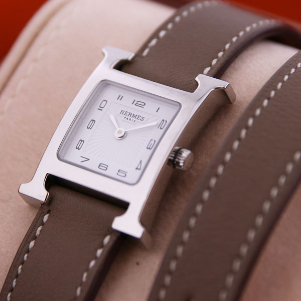 HERMES - 仕上済 - ヴィンテージ エルメス Hウォッチ HH1.210 クォーツ 中古 レディース 2000年代