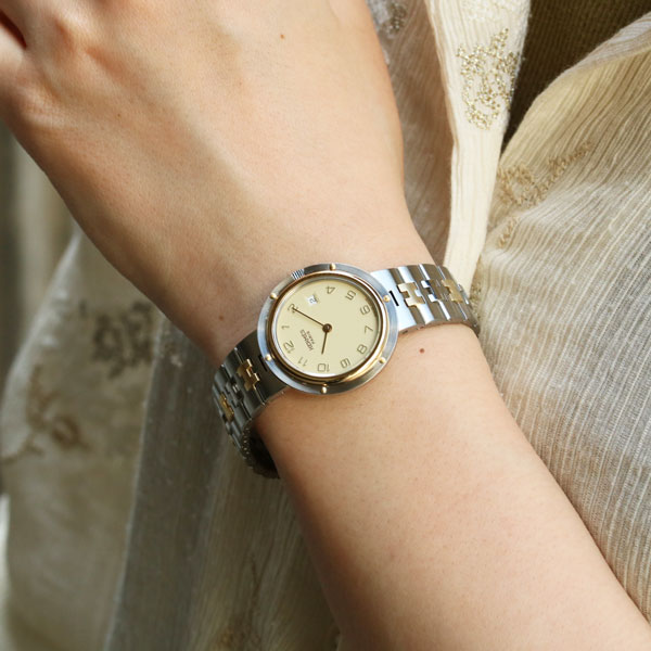 HERMES - 仕上済 - ヴィンテージ エルメス オリンピア クォーツ 中古 レディース 1990年代