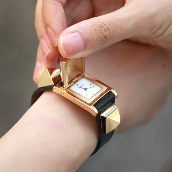 HERMES ヴィンテージ エルメス メドール クォーツ 中古 レディース 1990年