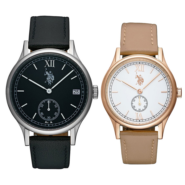 U.S.POLO ASSN. ペアウォッチ CLASSICO US-13BKBK/US-14WHBR クォーツ EC限定セット