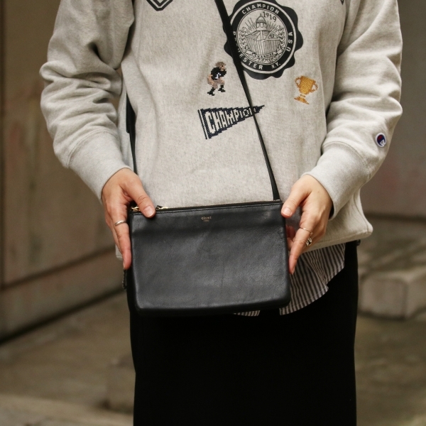 CELINE セリーヌ トリオ スモール ショルダーバッグ 中古