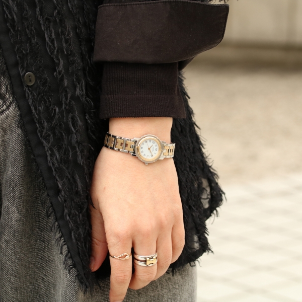 HERMES - 仕上済 - ヴィンテージ エルメス クリッパー CL4.220 クォーツ 中古 2000年代