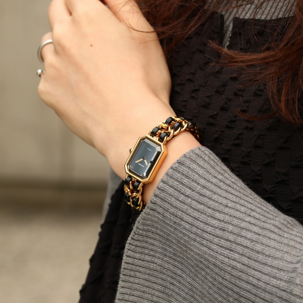 CHANEL ヴィンテージ プルミエールM クォーツ Mサイズ 中古 レディース 1990年代