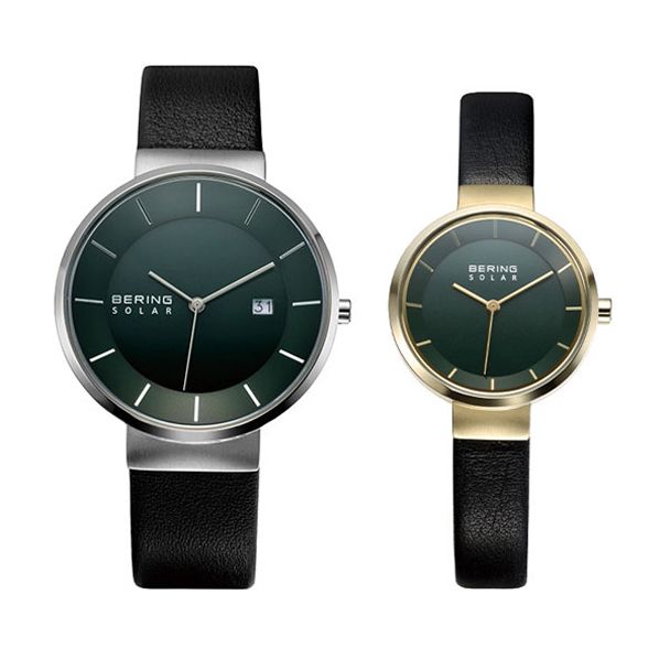 BERING ペアウォッチ Scandinavian Solar 14639-409/14627-439 ソーラー EC限定セット