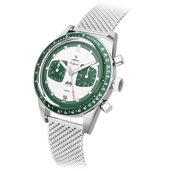 YEMA ラリーグラフクォーツグリーン YMHF1580-ZM クォーツ メンズ