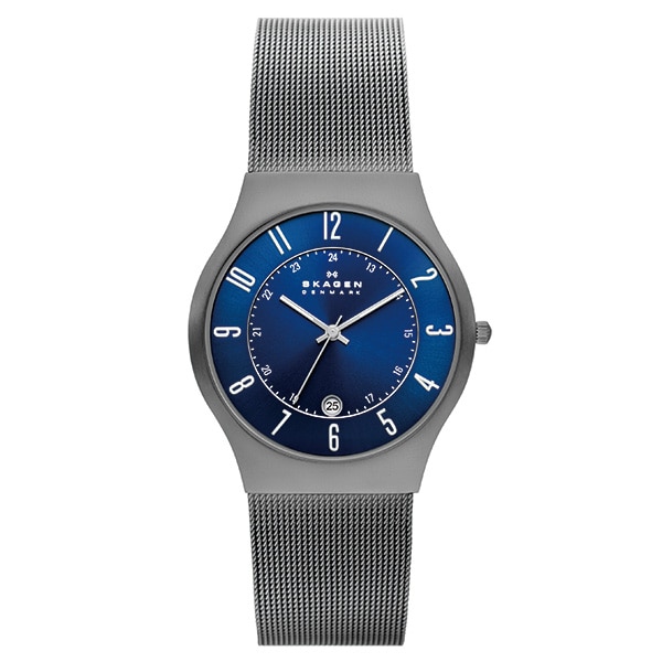 Skagen SUNDBY TITANIUM 233XLTTN クォーツ メンズ(ディープオーシャン