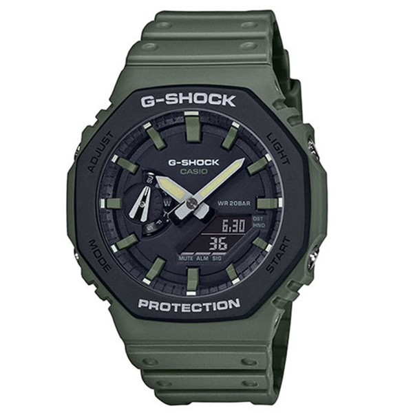 G-SHOCK ユーティリティーカラー GA-2110SU-3AJF 八角形フォルム カーボンコアガード クォーツ