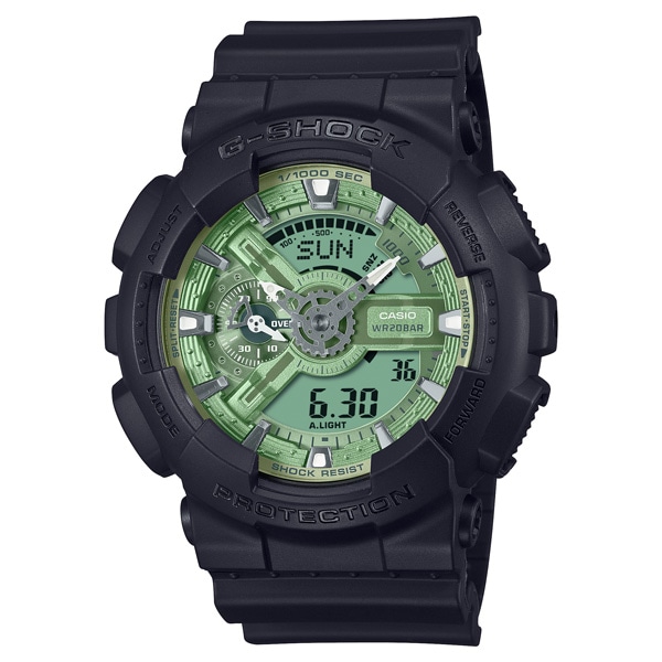 G-SHOCK Metallic Color Dial Series GA-110CD-1A3JF セージグリーン クォーツ メンズ