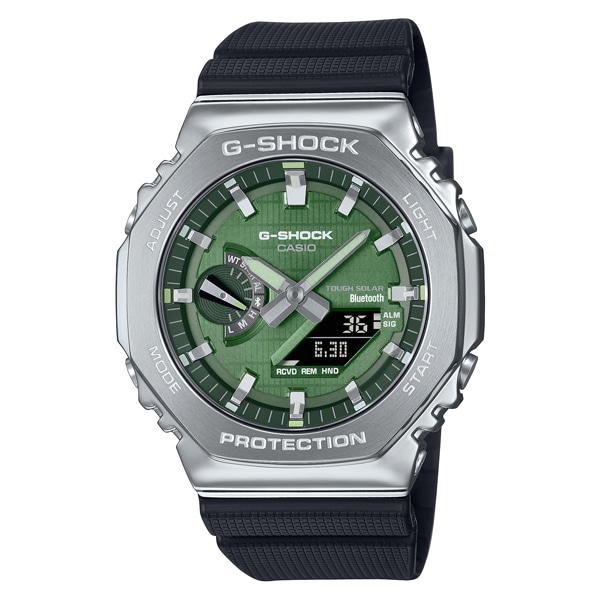 G-SHOCK オクタゴン GBM-2100A-1A3JF アナデジ ソーラー Bluetooth メンズ