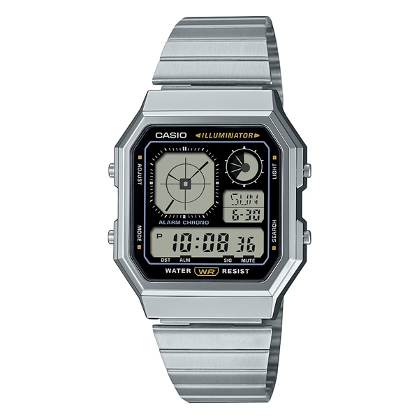 CASIO アナログ時計 ホワイト/ブラック CASIO CASIO CLASSIC A130WE-1AJF デジタル クォーツ ユニセックス