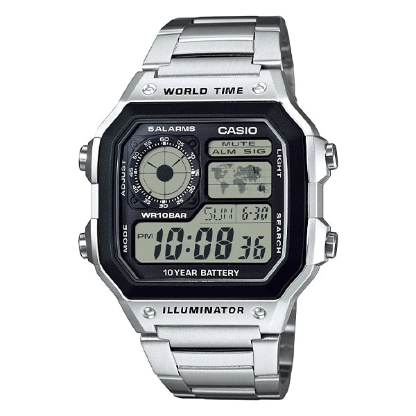 CASIO CASIO Collection AE-1200WHD-1AJF デジタル クォーツ ユニセックス