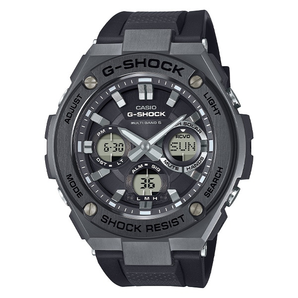 G-SHOCK G-STEEL GST-W110MS-1AJF 電波ソーラー メンズ(ブラック): G