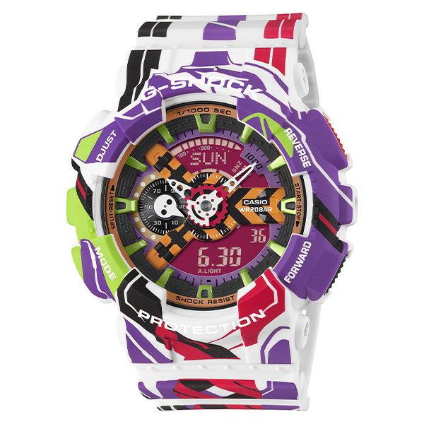 G-SHOCK エヴァンゲリオン コラボレーションモデル GA-110EVA30-7AJR アナデジ クォーツ メンズ