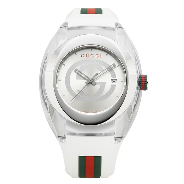 【希少】GUCCI グッチ 腕時計 137.3 SYNC シンク ホワイト GUCCI グッチ SYNC シンク YA137102A クォーツ メンズ(ホワイト