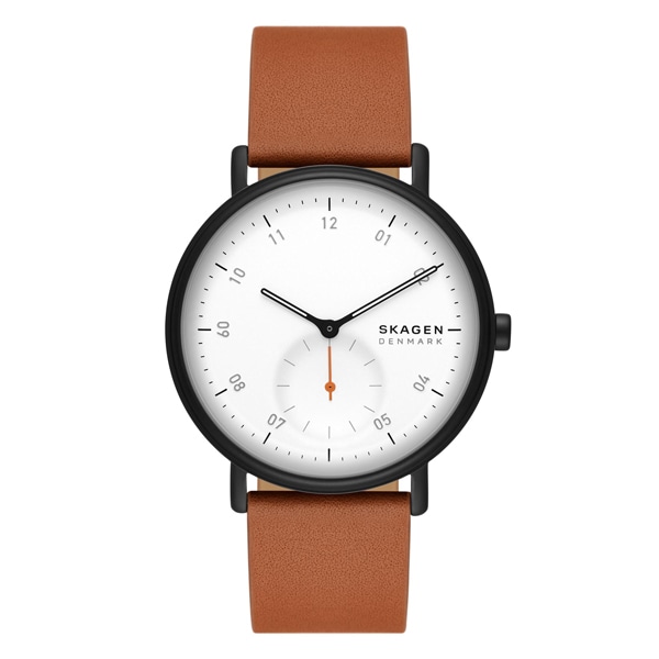 Skagen KUPPEL SKW6889 クォーツ メンズ(ブラック×BRWNレザー): Skagen