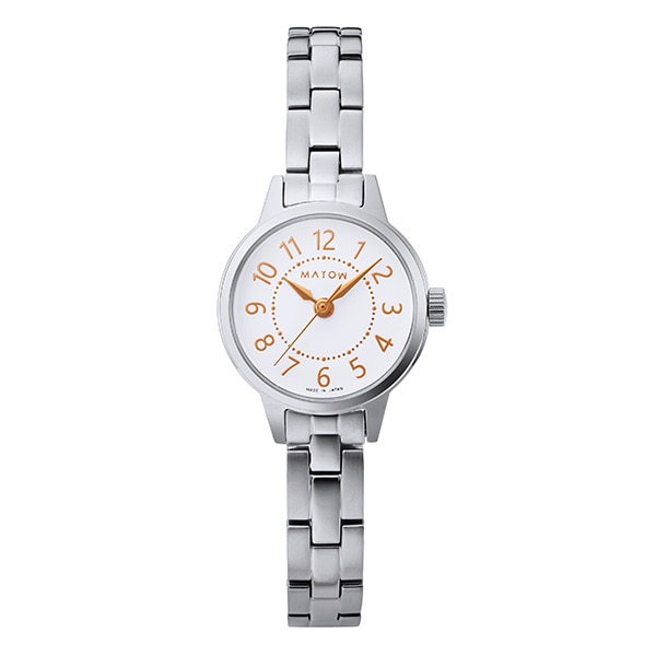 MATOW Tsuki 清月 -せいげつ- / ラウンド シルバー ホワイト mw005003 クォーツ レディース