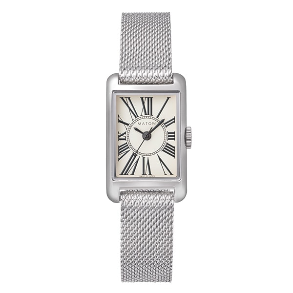 MATOW Tsuki 朧月 -おぼろづき- / サークルローマン シルバーメッシュ mw004009 クォーツ レディース