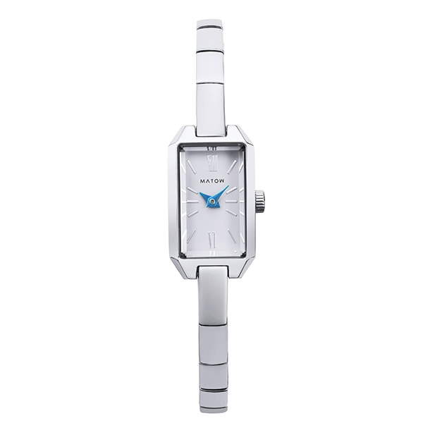 MATOW Tsuki 清月 -せいげつ- / ミニスクエア シルバー ホワイト クォーツ レディース