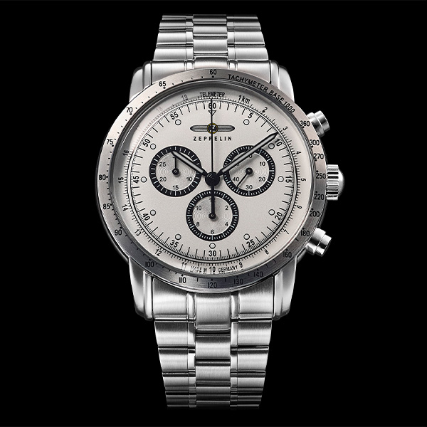 ツェッペリン　100周年 ZEPPELIN ツェッペリン 100 YEARS JAPAN LIMITED CHRONOGRAPH BRACELET