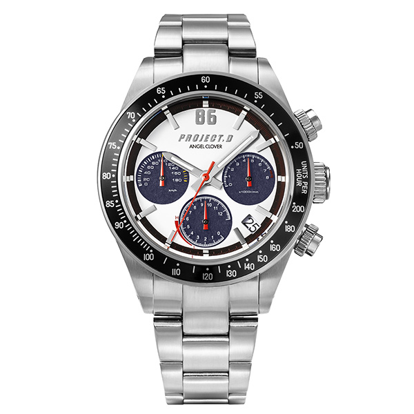 ANGEL CLOVER エンジェルクローバー「頭文字D」30周年コラボ 藤原拓海 AE86モデル IN40-AE86 ソーラー メンズ