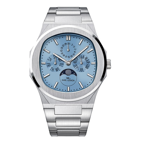 KARL- LEIMON マジェスティ ムーンフェイズ M1IB01 クォーツ メンズ