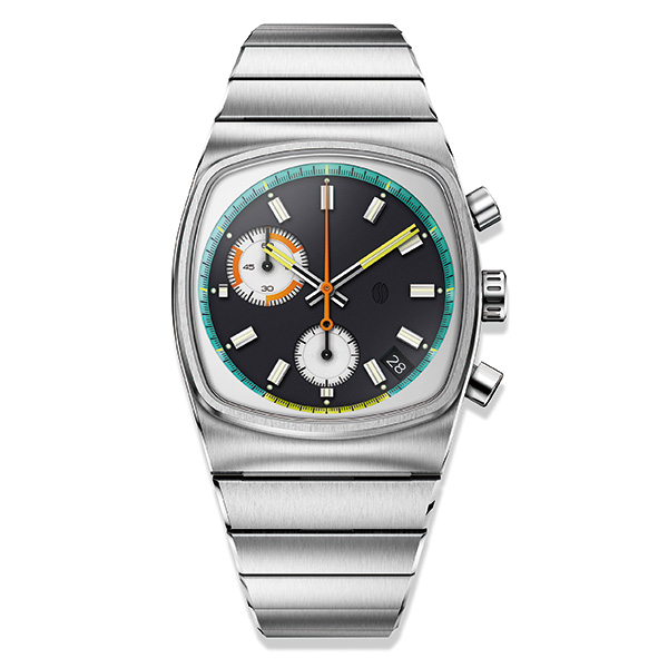 Brew Watch Co. Metric - Retro Dial 36mm×41.5mm METRIC-BLK メカクォーツ メンズ