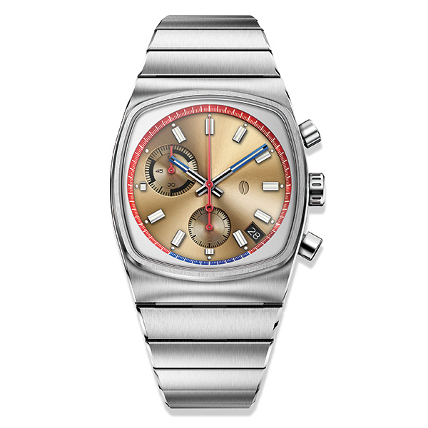 Brew Watch Co. Metric - Star 36mm×41.5mm METRIC-GLD-RED-BLU メカクォーツ メンズ