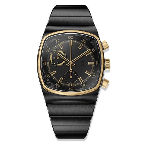 Brew Watch Co. Metric - Black & Gold Carbon 36mm×41.5mm MTRC-CARBN メカクォーツ メンズ