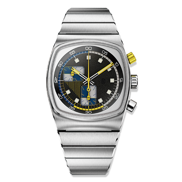 Brew Watch Co. Super Metric - Royal Blue 36mm×41.5mm MTRC-NVY-YLW メカクォーツ メンズ