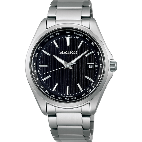 SEIKO SELECTION SBTM291 ワールドタイム チタン ソーラー電波 メンズ
