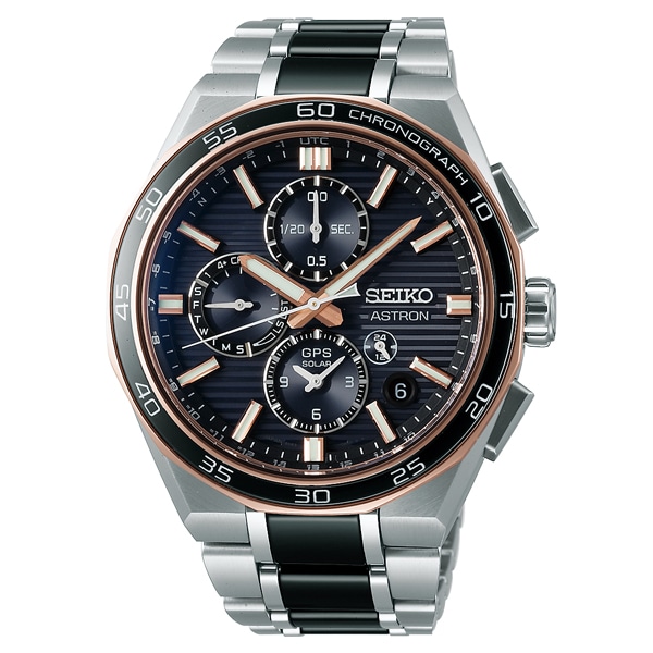 SEIKO ASTRON NEXTER Series GPSソーラー デュアルタイムクロノグラフ SBXC180 GPS衛星電波受信ソーラー メンズ