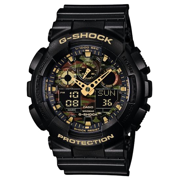 G-SHOCK BASIC GA-100CF-1A9JF カモフラージュダイアルシリーズ クォーツ