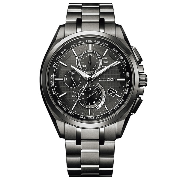 ATTESA ブラックチタンシリーズ AT8040シリーズ AT8044-56E 電波ソーラー メンズ