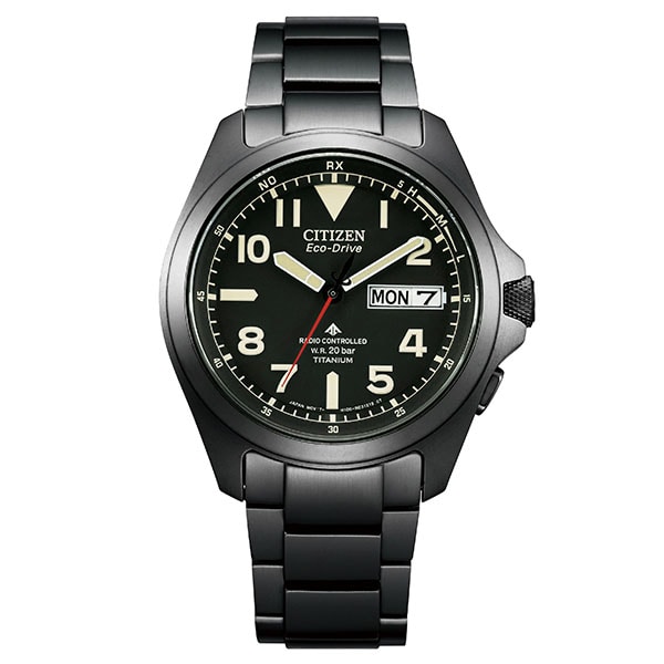 PROMASTER エコ・ドライブ電波時計 LANDシリーズ AT6085-50E 電波ソーラー メンズ