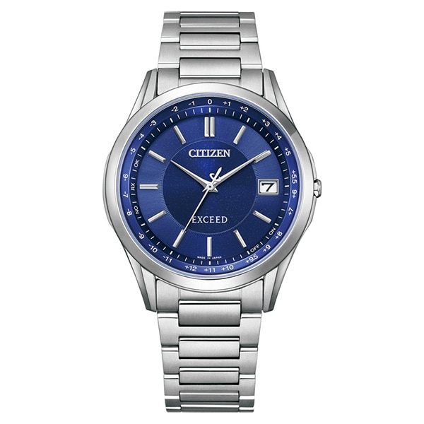 EXCEED 光発電エコ・ドライブ電波時計 ダイレクトフライト ペアモデル CB1110-61L メンズ