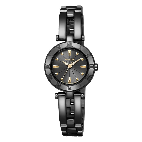 wicca ハーフバングル KP2-647-51 レディース ソーラー(ブラック