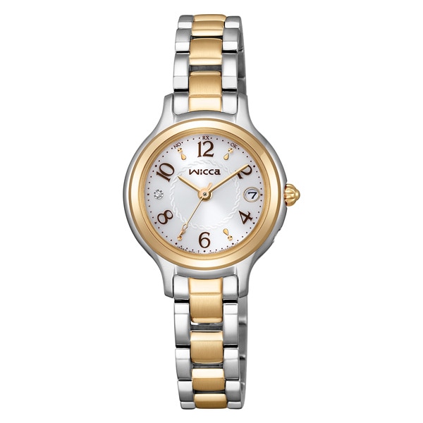 wicca ソーラーテック電波時計 KS1-937-13 レディス