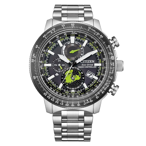 PROMASTER SKYシリーズ 光発電エコ・ドライブ電波時計 ダイレクトフライト ジオ・トレッカー BY3006-53E メンズ